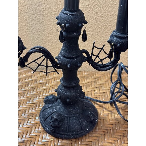 Halloween Celebrate It Candelabra Lamp With LED Flickering Candle - Picture 4 of 14